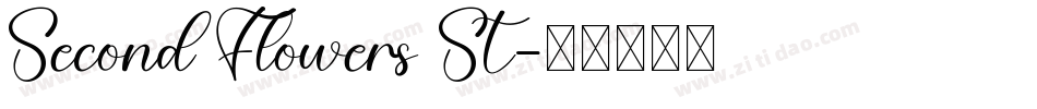 Second Flowers St字体转换